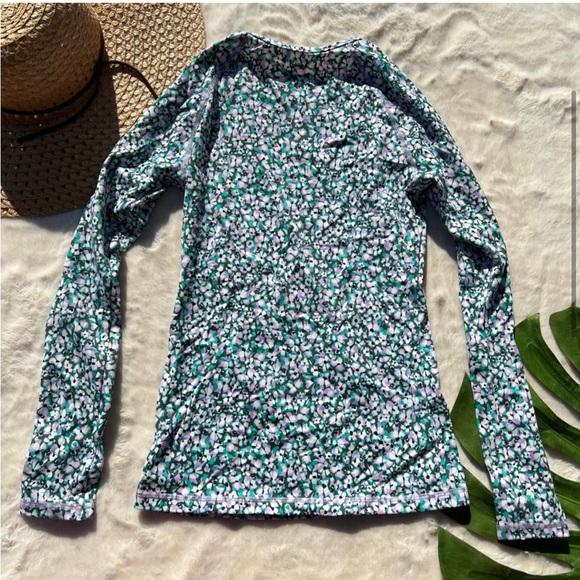 NWT* ATHLETA Point Break Rashguard floral print top - Picture 4 of 7